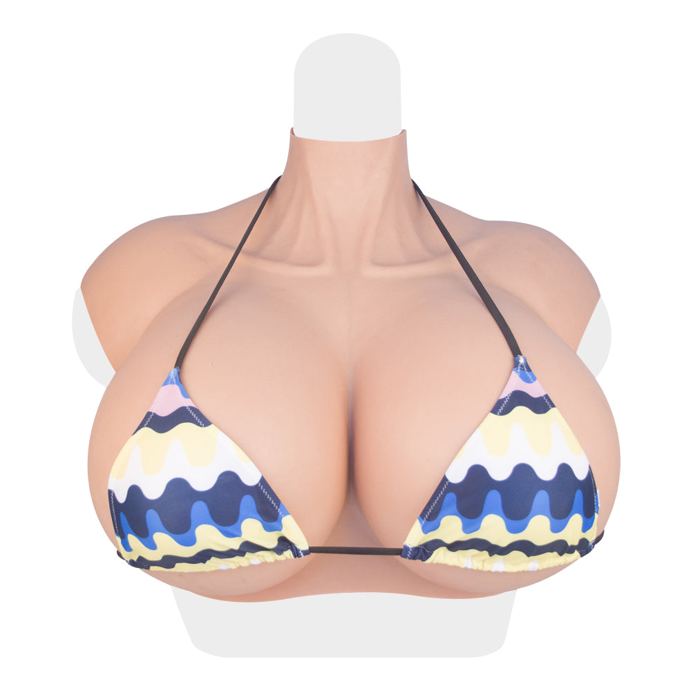 Z Cup Silicone Breast Form Silk Cotton Filled Three Colors Huge Breastplate for Woman Crossdresser Cosplayer