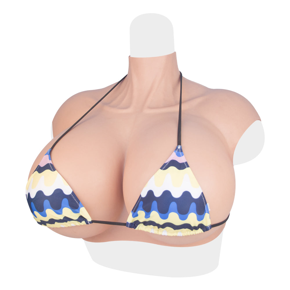 Z Cup Silicone Breast Form Silk Cotton Filled Three Colors Huge Breastplate for Woman Crossdresser Cosplayer