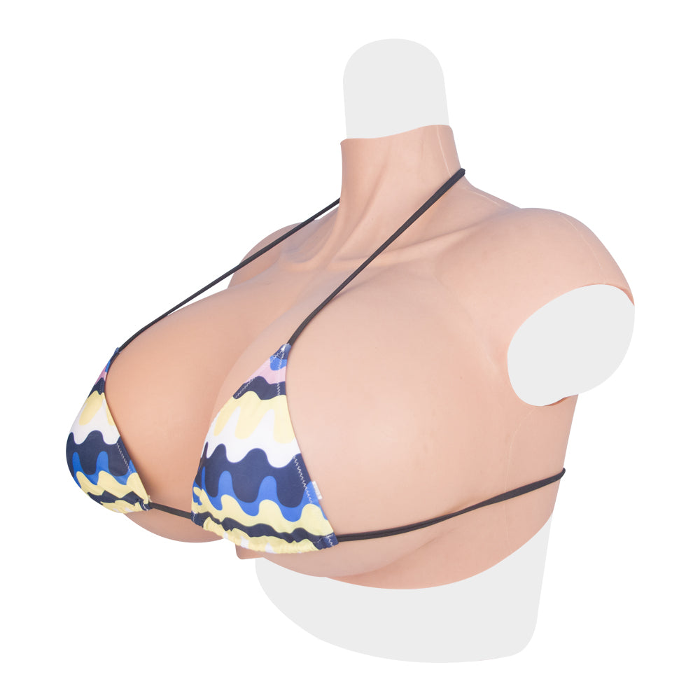Z Cup Silicone Breast Form Silk Cotton Filled Three Colors Huge Breastplate for Woman Crossdresser Cosplayer