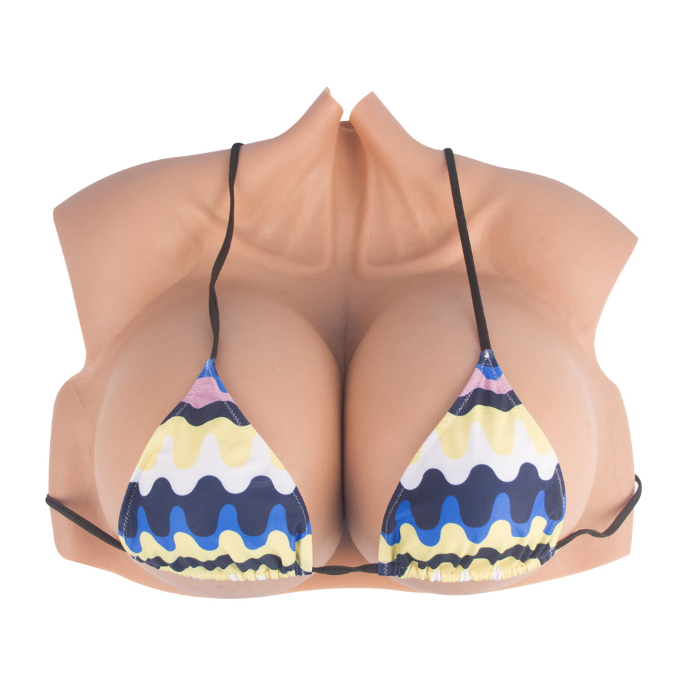 Z Cup Silicone Breast Form Silk Cotton Filled Three Colors Huge Breastplate for Woman Crossdresser Cosplayer