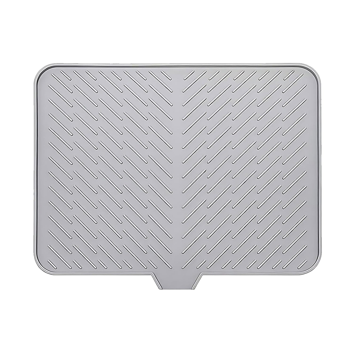 Large Size Silicone Dish Drying Mat with Built-in Drain Lip Dish Drainer Mats for Kitchen Counter Easy-Clean Drainage Pad High Temperature Resistance Tableware Coasters drying mat
