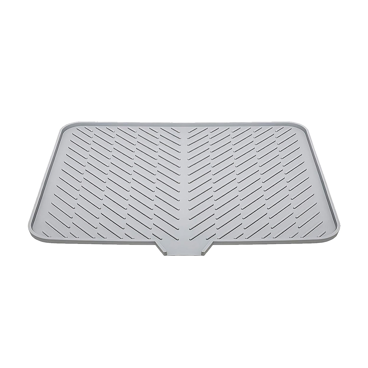 Large Size Silicone Dish Drying Mat with Built-in Drain Lip Dish Drainer Mats for Kitchen Counter Easy-Clean Drainage Pad High Temperature Resistance Tableware Coasters drying mat