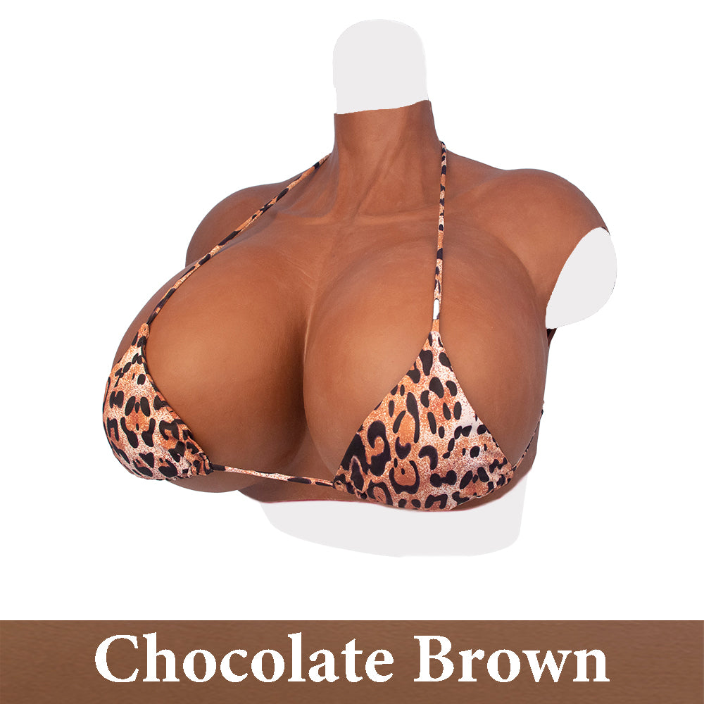 Z Cup Silicone Breast Form Silk Cotton Filled Three Colors Huge Breastplate for Woman Crossdresser Cosplayer