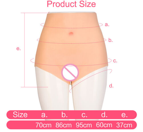 Silicone Short Pants with Artificial Fake Vaginal Pussy