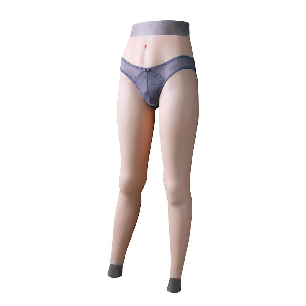 Silicone Pants with Fake Penetrable Vagina Ankle-length