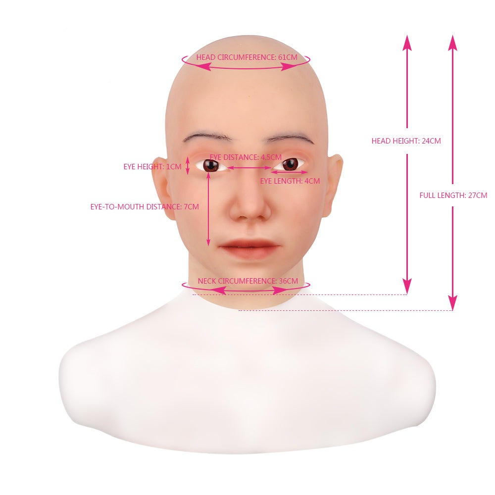 Female Keith Headwear Masks Handmade Realistic Silicone Mask