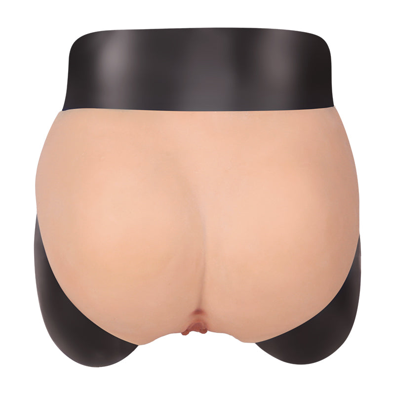 Silicone Pants Realistic Skin Briefs Pants with Fake Penetrable Vagina