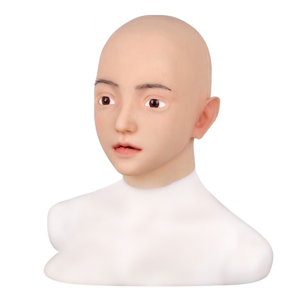 Masques artificiels réalistes en Silicone pour femme Emily, couvre-chef