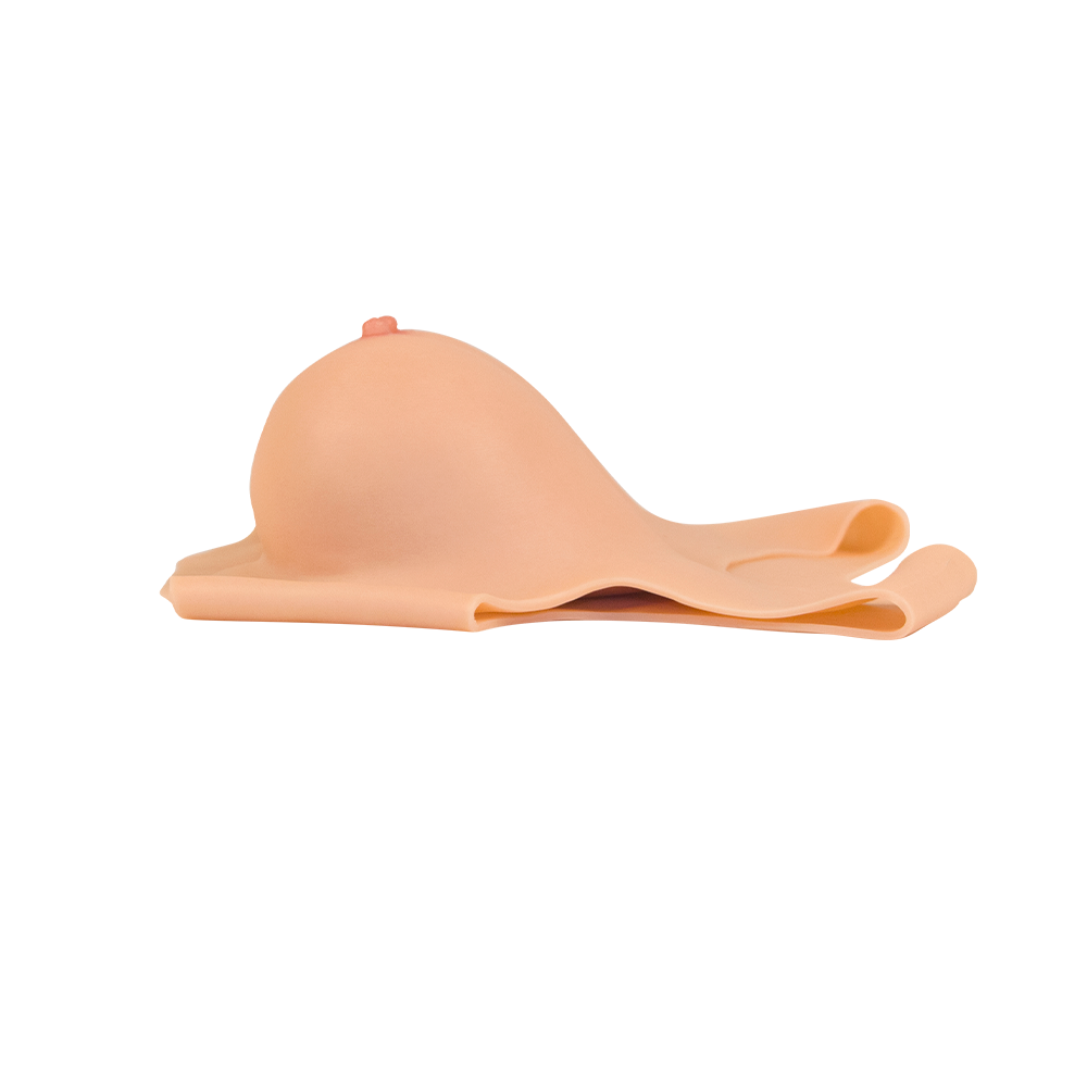 Crew Neck Realistic Silicone Breast Forms Artificial Fake Boobs for Crossdresser Drag Queen GorgeousU Club