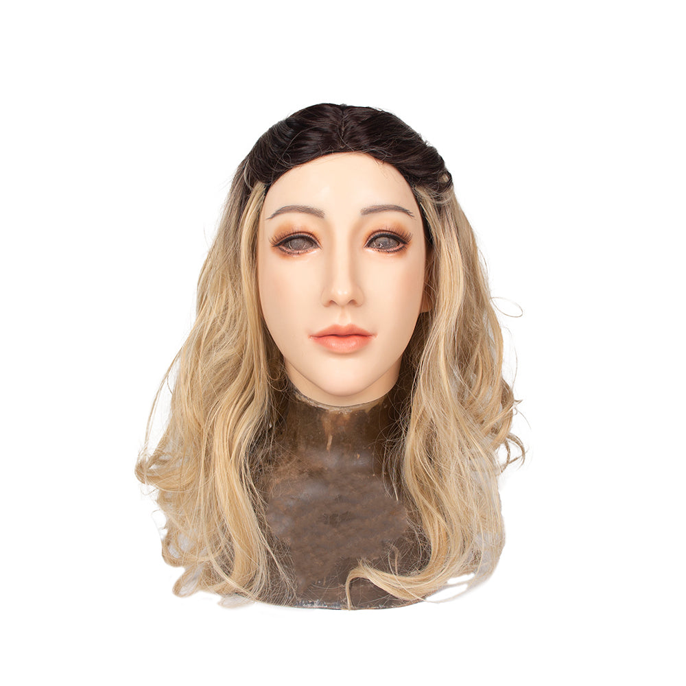 Alice Silicone Mask Female Realistic Whole Head Headwear Masks