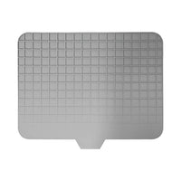 Large Size Silicone Dish Drying Mat with Built-in Drain Lip Dish Drainer Mats for Kitchen Counter Easy-Clean Drainage Pad High Temperature Resistance Tableware Coasters drying mat