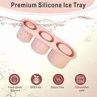 2025 Upgraded Ice Cube Mold for Stanley Cup 30oz, Tumbler Ice Mold for Stanley/Yeti/Simple Modern with Easy Demolding