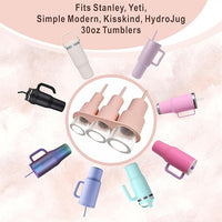 2025 Upgraded Ice Cube Mold for Stanley Cup 30oz, Tumbler Ice Mold for Stanley/Yeti/Simple Modern with Easy Demolding