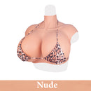 Z Cup Silicone Breast Form Silk Cotton Filled Three Colors Huge Breastplate for Woman Crossdresser Cosplayer