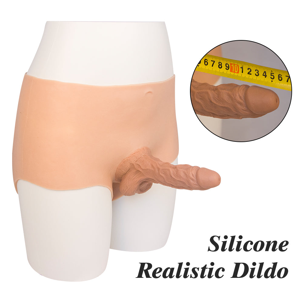 Silikon-Dildo, realistischer Penis, riesig, lang, 15 cm, Höschen
