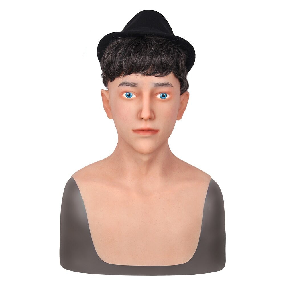 Realistic Adult Male Silicone Full Head Mask