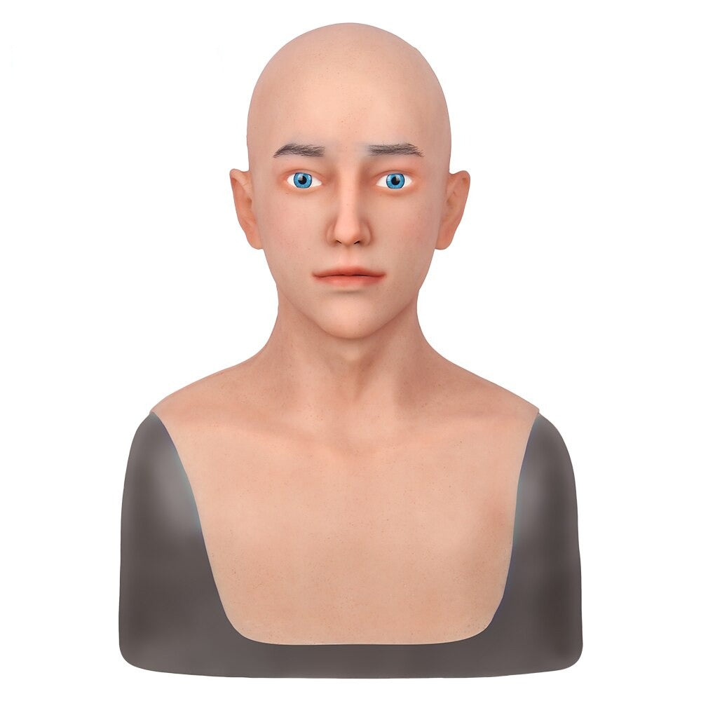 Realistische Vollkopfmaske aus Silikon für erwachsene Männer