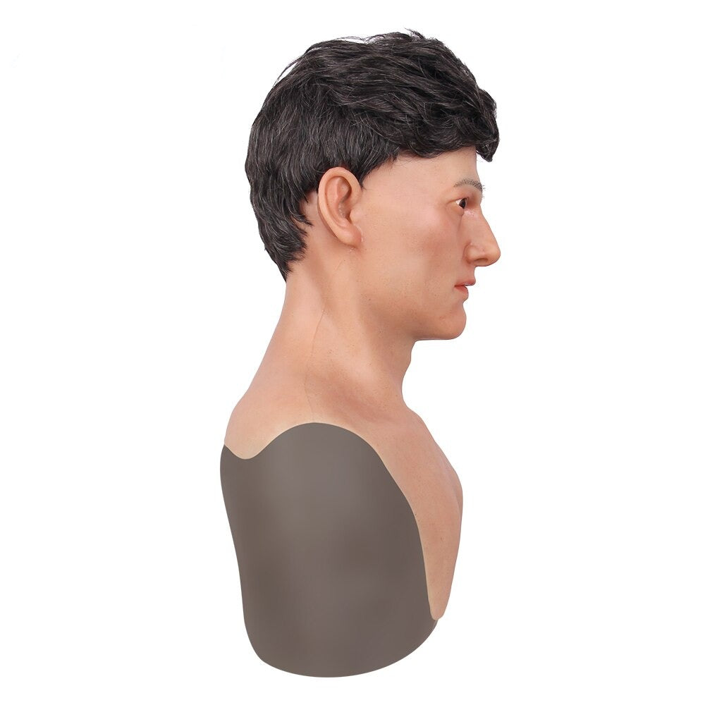 Realistic Male Mask Artificial Silicone Adult Full Head Masks