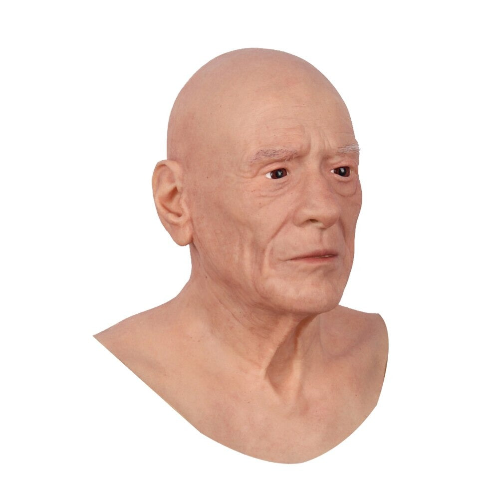 Masques complets en silicone réalistes pour vieil homme