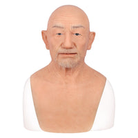 Old Man Face Artificial Handmade Male Silicone Mask
