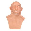 Old Man Face Artificial Handmade Male Silicone Mask