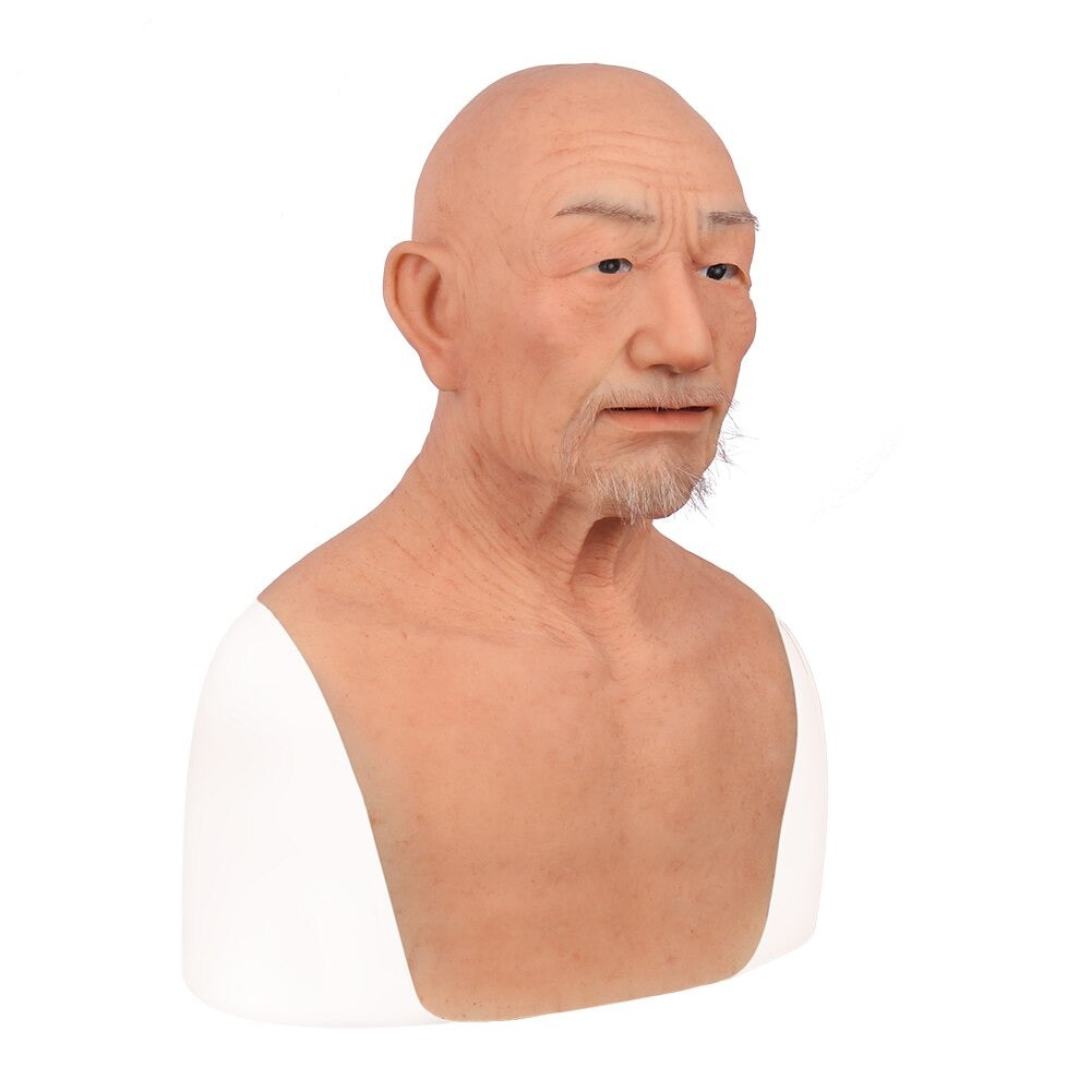 Old Man Face Artificial Handmade Male Silicone Mask – GorgeousU Club