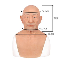 Old Man Face Artificial Handmade Male Silicone Mask